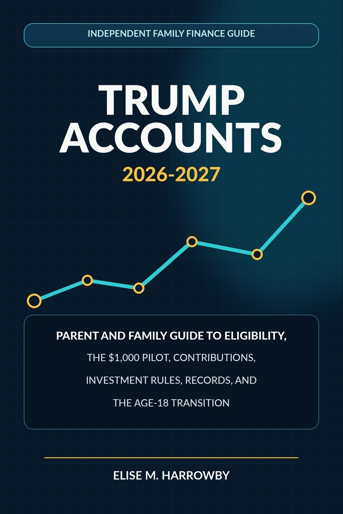 Trump Accounts 2026-2027: Parent and Family Guide to Eligibility, the $1,000 Pilot, Contributions, Investment Rules, Records, and the Age-18 Transitio cover