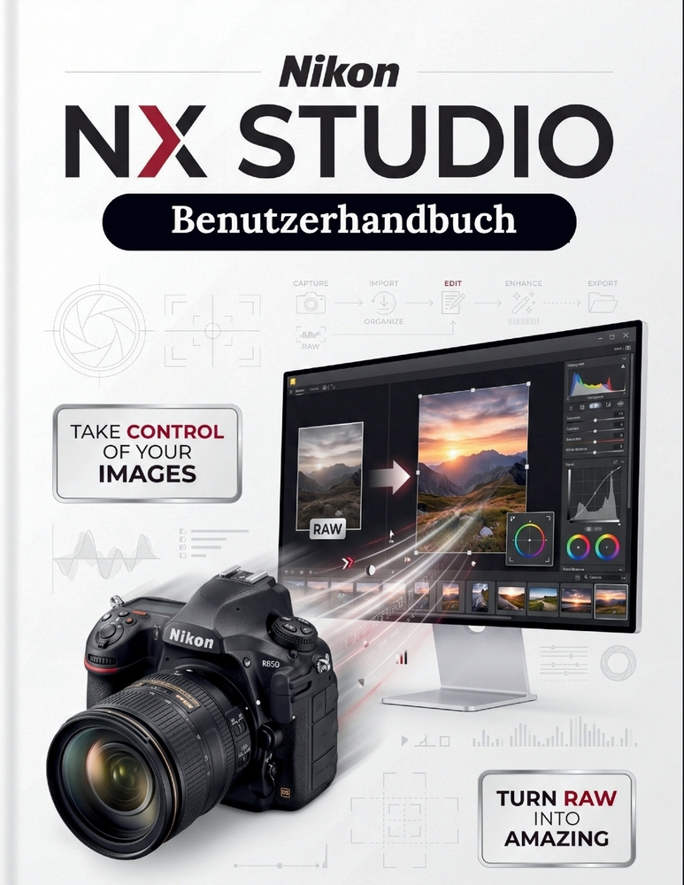 Nikon NX Studio Benutzerhandbuch: Der ultimative Leitfaden für RAW-Verarbeitung, Bildbearbeitung und Video-Workflows - umfassende globale Abdeckung fü cover