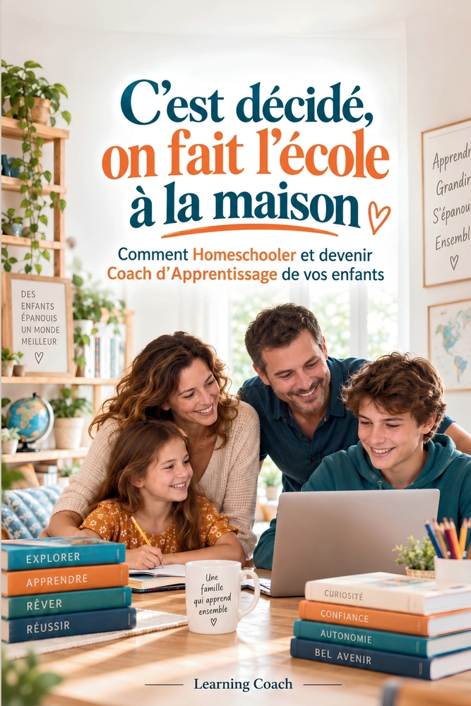 C'est décidé, on fait l'école à la maison: Comment Homeschooler et devenir Coach d'Apprentissage de vos enfants cover