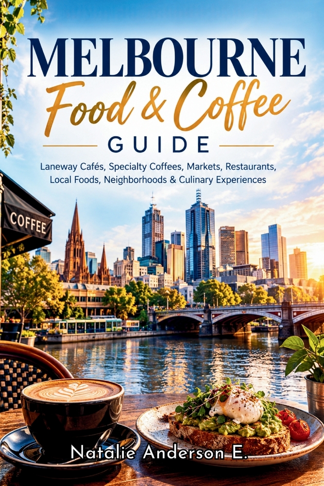 Melbourne Food & Coffee Guide: Laneway Cafés, Specialty Coffees, Markets, Restaurants, Local Foods, Neighborhoods & Culinary Experiences cover