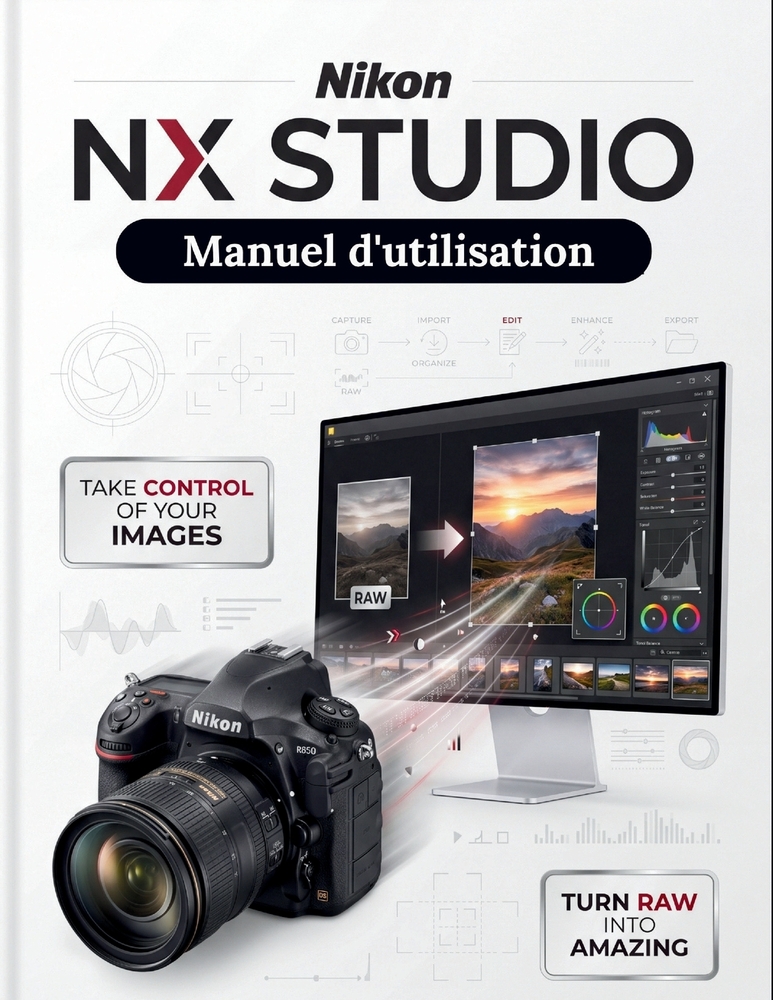 Nikon NX Studio Manuel d'utilisation: Le guide définitif étape par étape du traitement RAW, de la retouche d'images et des flux de travail vidéo - une cover
