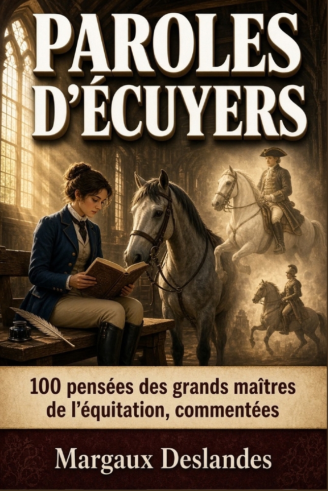 PAROLES D'ÉCUYERS +100 Pensées Commentées Des Grands Maîtres De l'Équitation: Mieux Monter et Comprendre son Cheval avec Sagesse, Douceur et Patience cover
