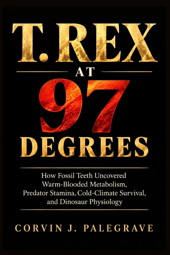 T. Rex at 97 Degrees: How Fossil Teeth Uncovered Warm-Blooded Metabolism, Predator Stamina, Cold-Climate Survival, and Dinosaur Physiology cover