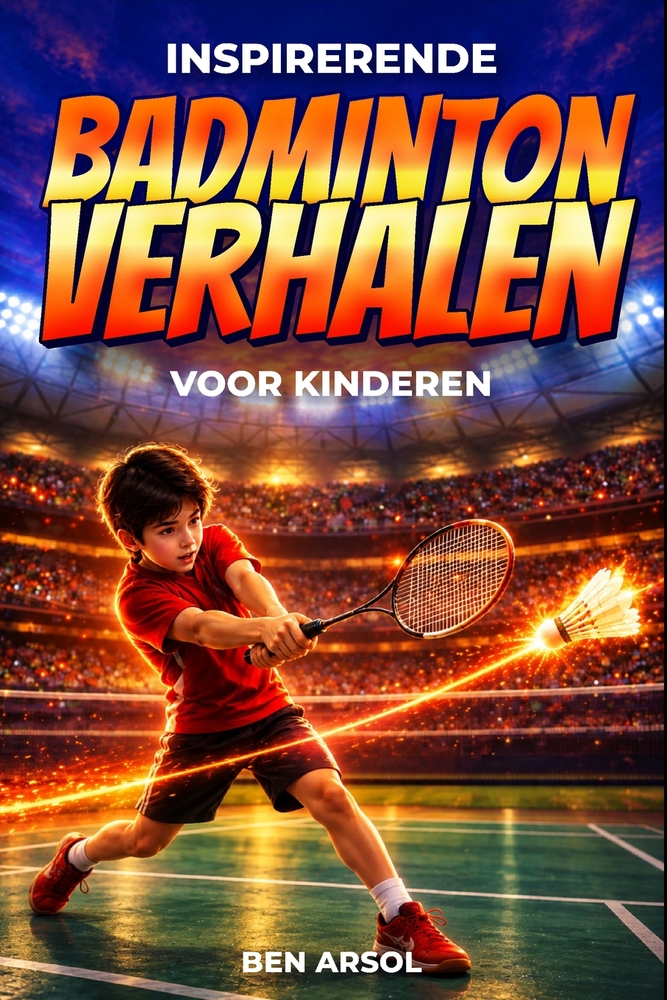 Inspirerende Badmintonverhalen voor Kinderen: 15 inspirerende ware badmintonverhalen voor jonge lezers met lessen in moed, vastberadenheid en nooit op cover