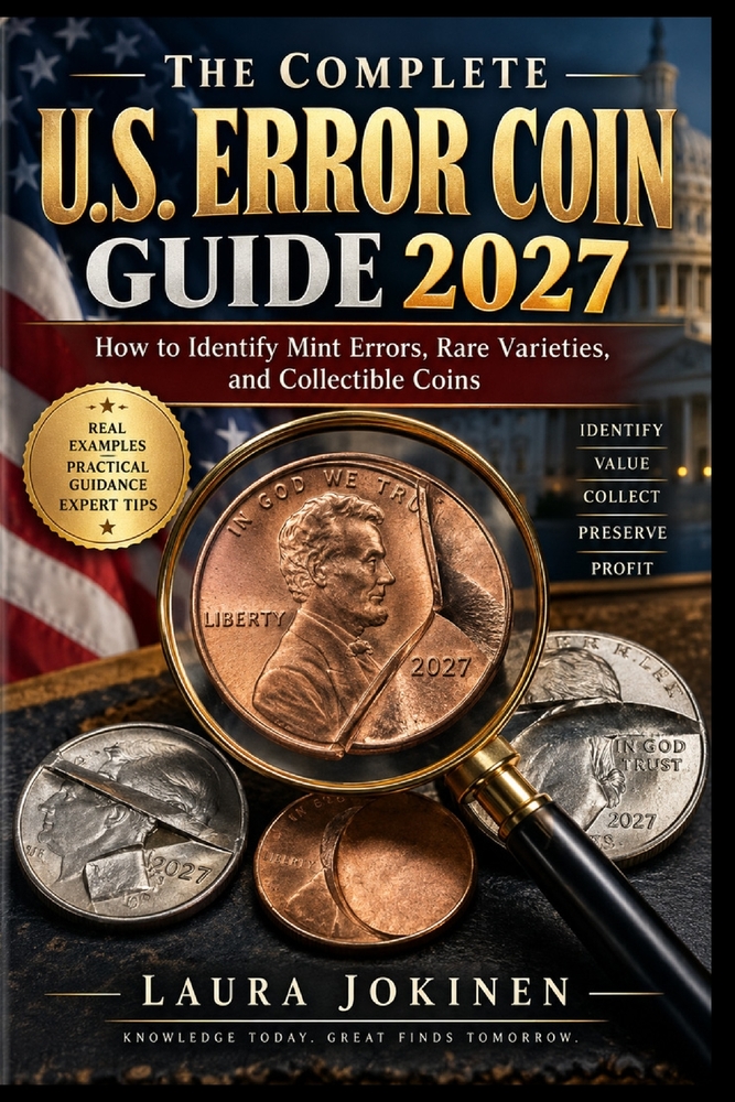 The Complete U.S. Error Coin Guide 2027: How to Identify Mint Errors, Rare Varieties, and Collectible Coins cover