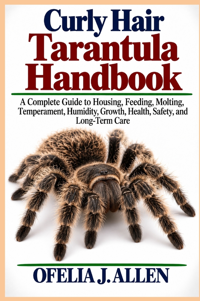Curly Hair Tarantula Handbook: A Complete Guide to Housing, Feeding, Molting, Temperament, Humidity, Growth, Health, Safety, and Long-Term Care cover