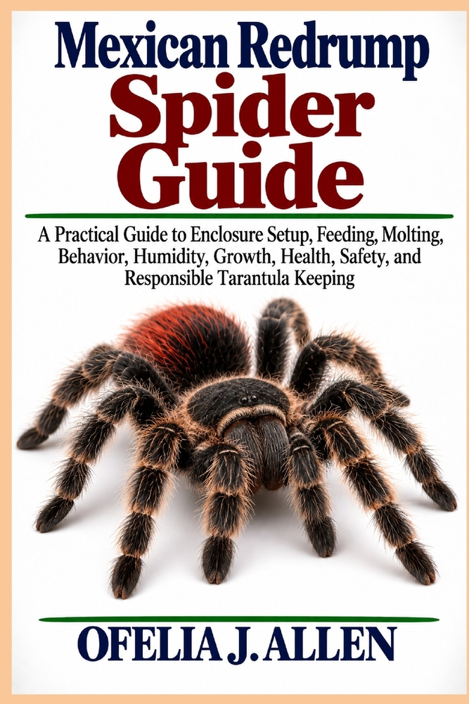 Mexican Redrump Spider Guide: A Practical Guide to Enclosure Setup, Feeding, Molting, Behavior, Humidity, Growth, Health, Safety, and Responsible Tara cover