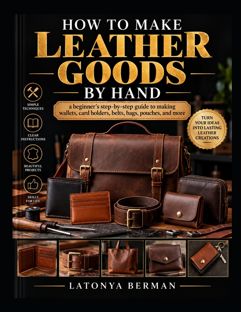How to Make Leather Goods by Hand: a beginner's step-by-step guide to making wallets, card holders, belts, bags, pouches, and more cover