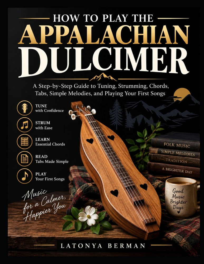 How to Play the Appalachian Dulcimer: A Step-by-Step Guide to Tuning, Strumming, Chords, Tabs, Simple Melodies, and Playing Your First Songs cover