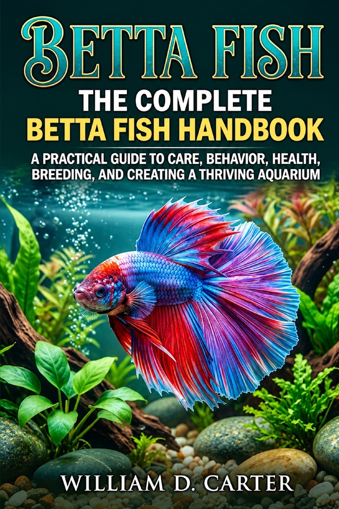 Betta Fish: The Complete Betta Fish Handbook - A Practical Guide to Care, Behavior, Health, Breeding, and Creating a Thriving Aquarium cover