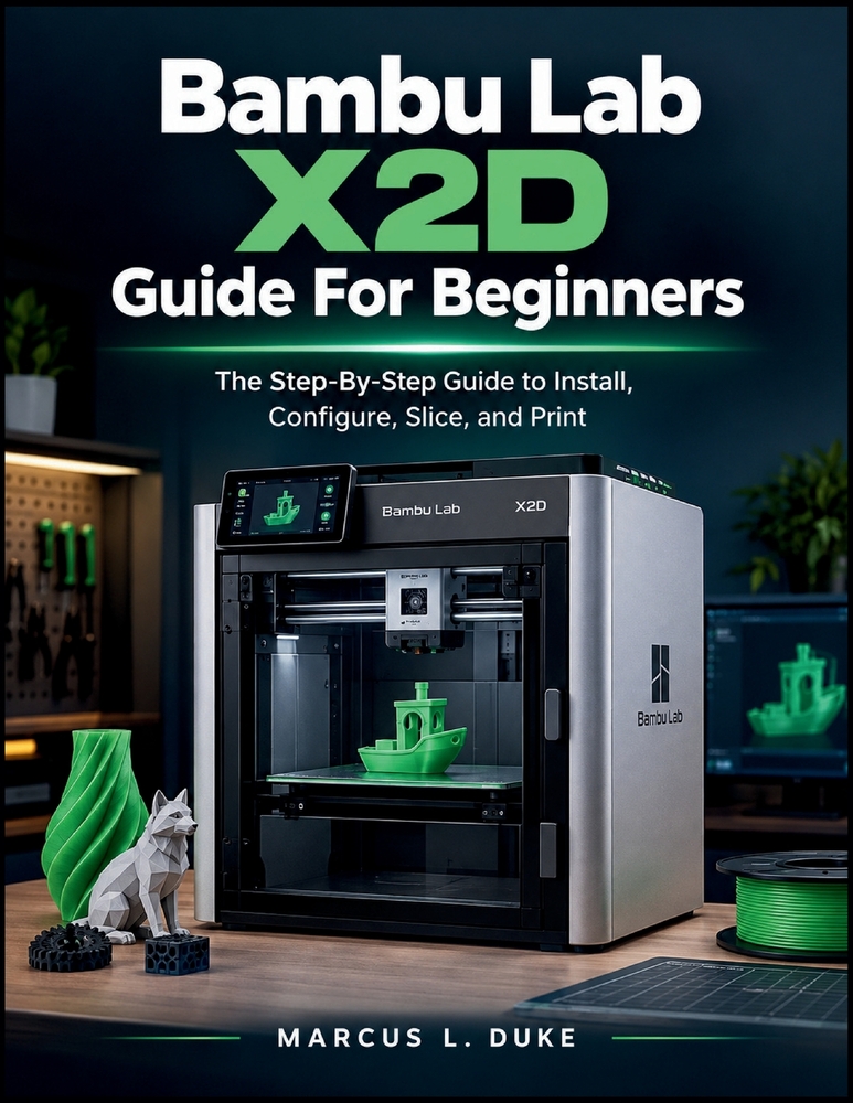Bambu Lab X2D Guide For Beginners: The Step-By-Step Guide to Install, Configure, Slice, and Print cover