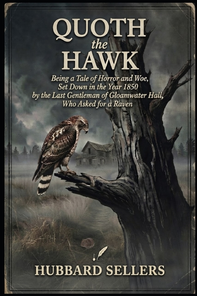 Quoth The Hawk: Being a Tale of Horror and Woe, Set Down in the Year 1850 by the Last Gentleman of Gloamwater Hall, Who Asked for a Raven cover