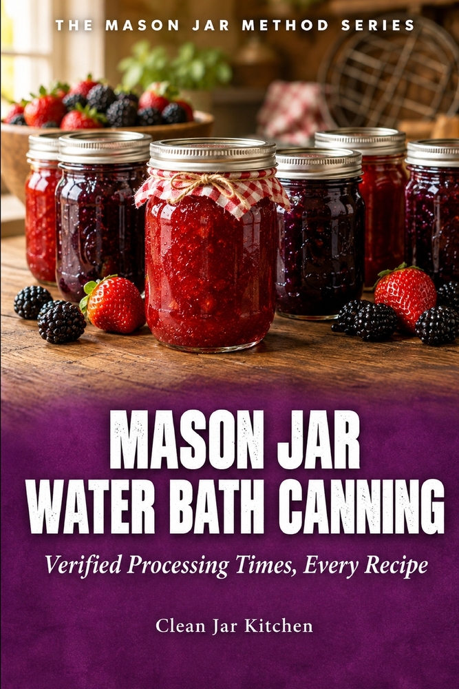 Mason Jar Water Bath Canning: Verified Processing Times, Every Recipe cover