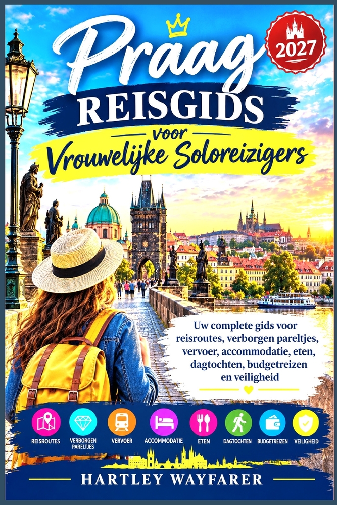 Praag Reisgids voor Vrouwelijke Soloreizigers 2027: Uw complete gids voor reisroutes, verborgen pareltjes, vervoer, accommodatie, eten, dagtochten, bu cover