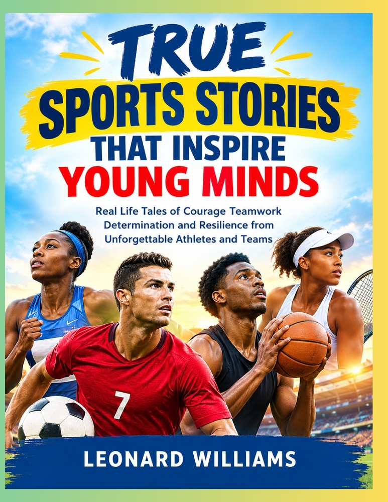 True Sports Stories That Inspire Young Minds: Real Life Tales of Courage Teamwork Determination and Resilience from Unforgettable Athletes and Teams cover