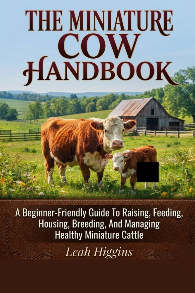 The Miniature Cow Handbook: A Beginner-Friendly Guide To Raising, Feeding, Housing, Breeding, And Managing Healthy Miniature Cattle cover
