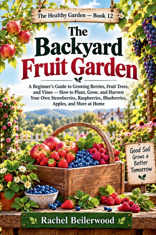 The Backyard Fruit Garden: A Beginner's Guide to Growing Berries, Fruit Trees, and Vines - How to Plant, Grow, and Harvest Your Own Strawberries, Rasp cover