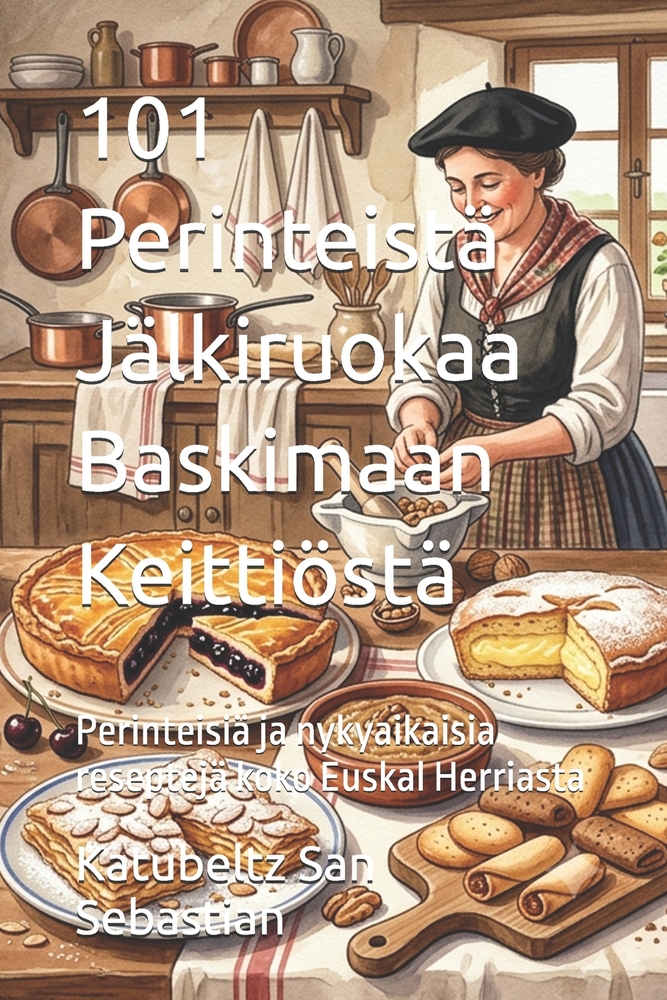 101 Perinteistä Jälkiruokaa Baskimaan Keittiöstä: Perinteisiä ja nykyaikaisia reseptejä koko Euskal Herriasta cover