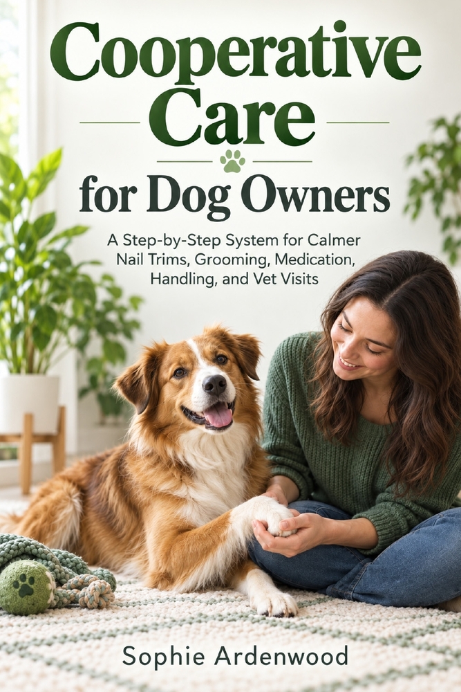 Cooperative Care for Dog Owners: A Step-by-Step System for Calmer Nail Trims, Grooming, Medication, Handling, and Vet Visits cover