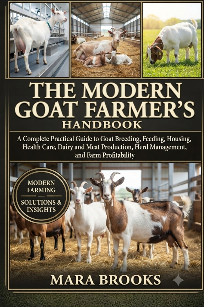 The Modern Goat Farmer's Handbook: A Complete Practical Guide to Goat Breeding, Feeding, Housing, Health Care, Dairy and Meat Production, Herd Managem cover