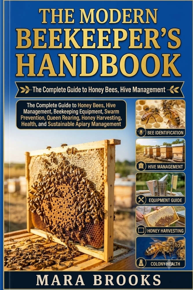The Modern Beekeeper's Handbook: The Complete Guide to Honey Bees, Hive Management, Beekeeping Equipment, Swarm Prevention, Queen Rearing, Honey Harve cover