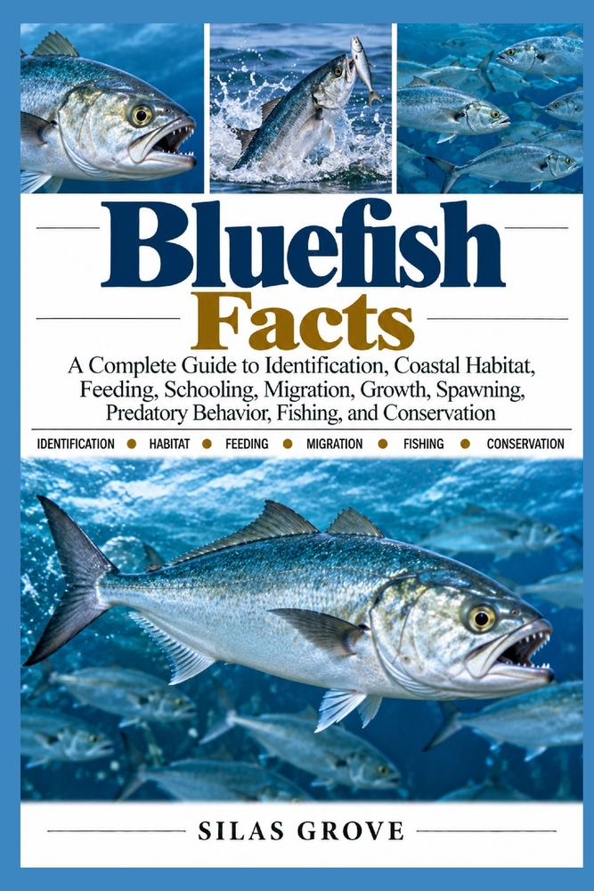 Bluefish Facts: A Complete Guide to Identification, Coastal Habitat, Feeding, Schooling, Migration, Growth, Spawning, Predatory Behavior, Fishing, and cover
