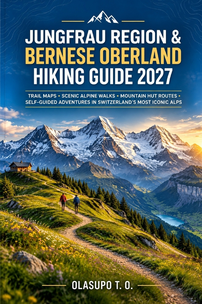 Jungfrau Region & Bernese Oberland Hiking Guide 2027: Scenic Trails, Trail Maps, Mountain Hut Routes, and Self-Guided Alpine Adventures in Switzerland cover
