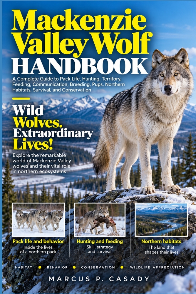 Mackenzie Valley Wolf Handbook: A Complete Guide to Pack Life, Hunting, Territory, Feeding, Communication, Breeding, Pups, Northern Habitats, Survival cover