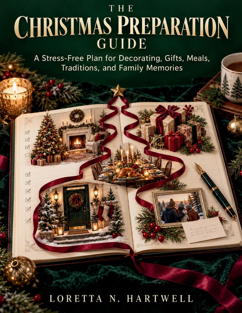 The Christmas Preparation Guide: A Stress-Free Plan for Decorating, Gifts, Meals, Traditions, and Family Memories cover