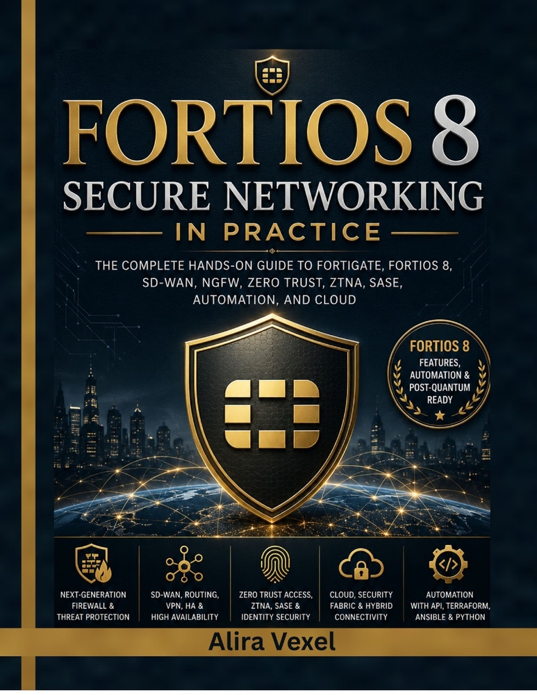 Fortios 8 Secure Networking in Practice: Build and Operate Production FortiGate Firewalls with Secure SD-WAN, ZTNA, SASE, VPN, HA, FortiManager, Forti cover