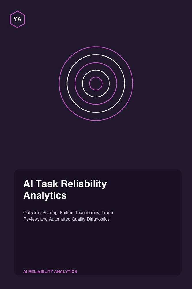 AI Task Reliability Analytics: Outcome Scoring, Failure Taxonomies, Trace Review, and Automated Quality Diagnostics cover