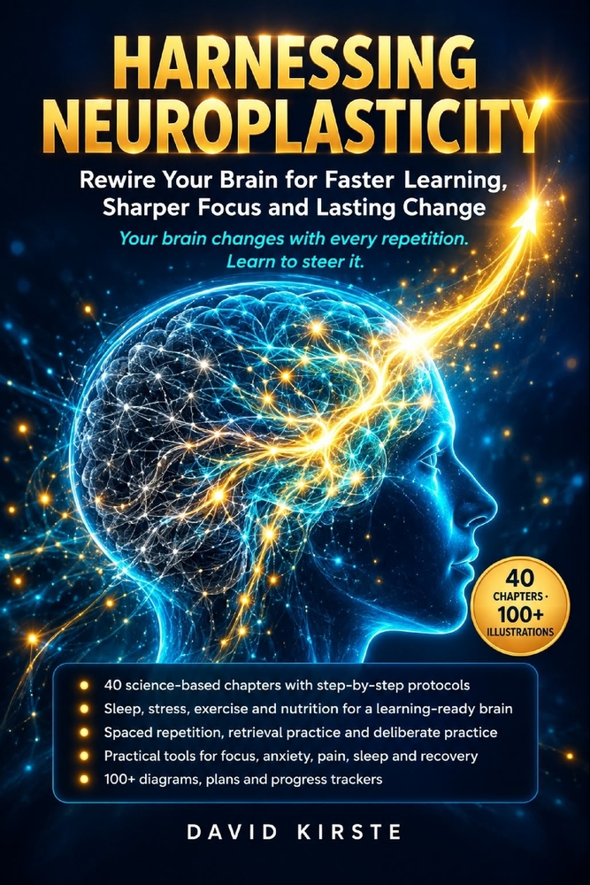 Harnessing Neuroplasticity: 40 Science-Backed Strategies to Rewire Your Brain, Improve Focus, Memory, and Sleep, and Build Lasting Mental Resilience cover