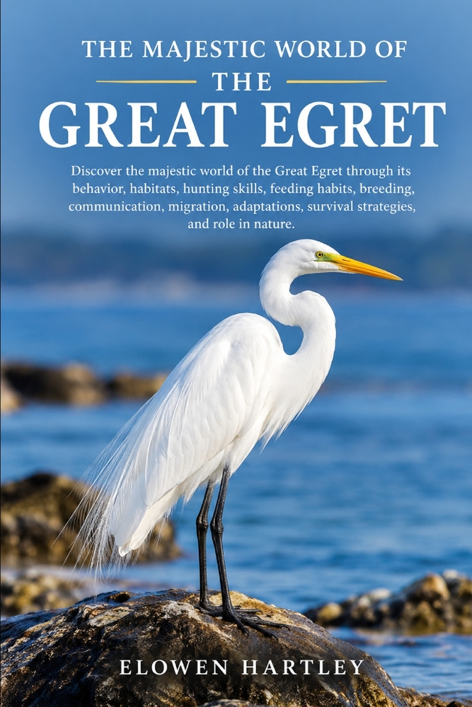 The Majestic World of the Great Egret: Discover the majestic world of the Great Egret through its behavior, habitats, hunting skills, feeding habits, cover