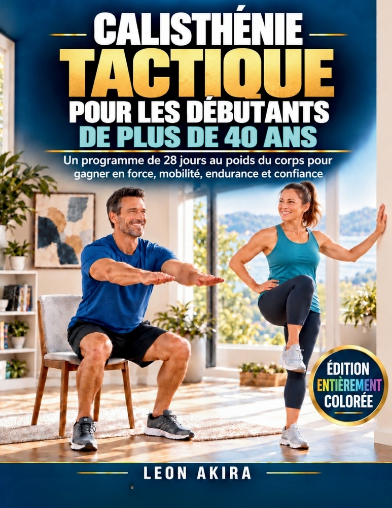 Calisthénie Tactique Pour Les Débutants de Plus de 40 ANS: Un programme de 28 jours au poids du corps pour gagner en force, mobilité, endurance et con cover