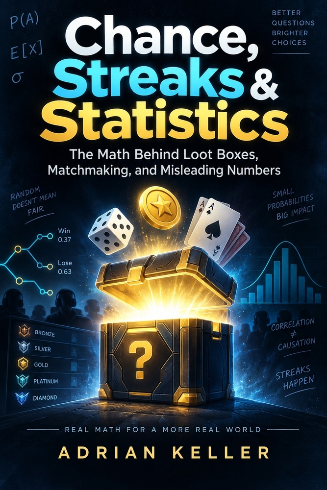 Chance, Streaks & Statistics: The Math Behind Loot Boxes, Matchmaking, and Misleading Numbers cover