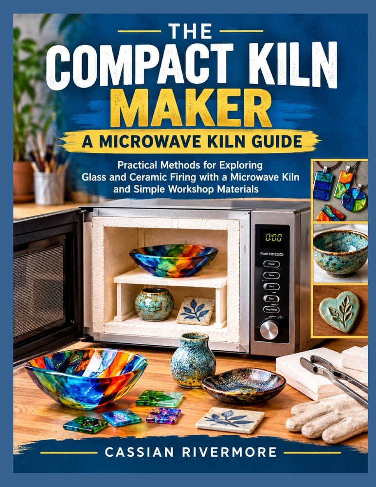 The Compact Kiln Maker: A MICROWAVE KILN GUIDE: Practical Methods for Exploring Glass and Ceramic Firing with a Microwave Kiln and Simple Workshop Mat cover