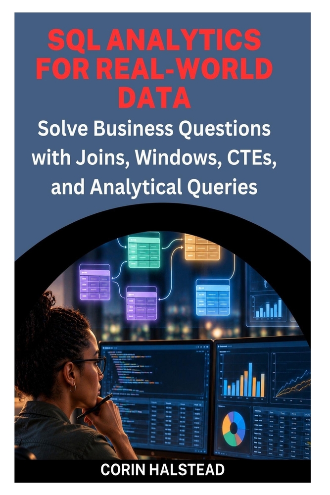SQL Analytics for Real-World Data: Solve Business Questions with Joins, Windows, CTEs, and Analytical Queries cover