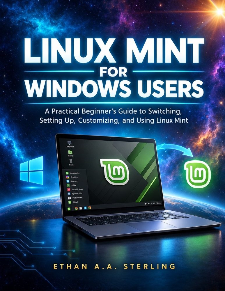 Linux Mint for Windows Users: A Practical Beginner's Guide to Switching, Setting Up, Customizing, and Using Linux Mint cover