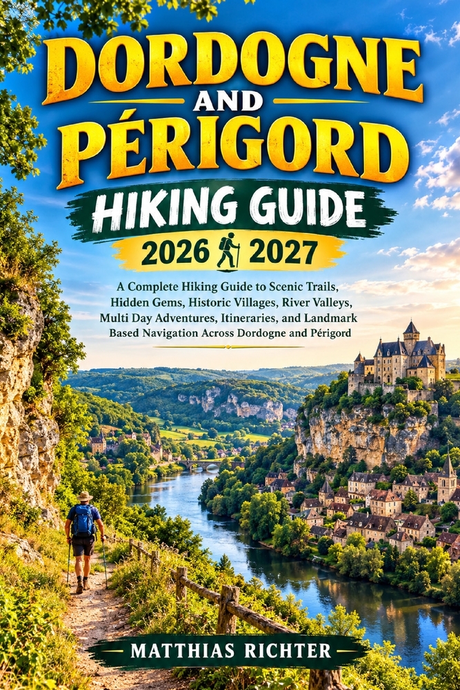 Dordogne and Périgord Hiking Guide 2026-2027: A Complete Hiking Guide to Scenic Trails, Hidden Gems, Historic Villages, River Valleys, Multi Day Adven cover