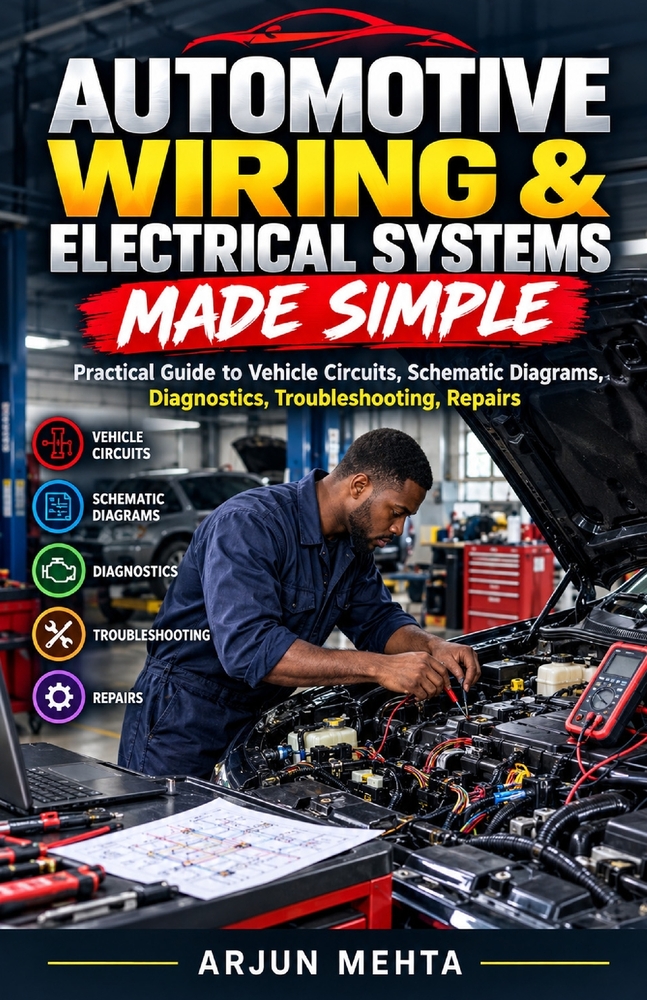 Automotive Wiring & Electrical Systems Made Simple: Practical Guide to Vehicle Circuits, Schematic Diagrams, Diagnostics, Troubleshooting, Repairs cover