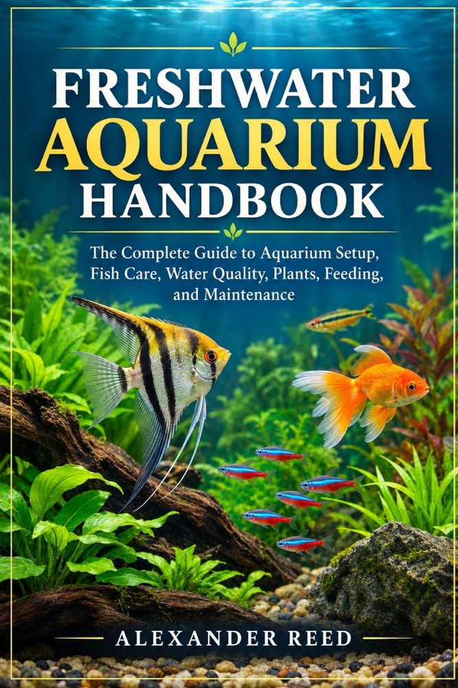 Freshwater Aquarium Handbook: The Complete Guide to Aquarium Setup, Fish Care, Water Quality, Plants, Feeding, and Maintenance cover
