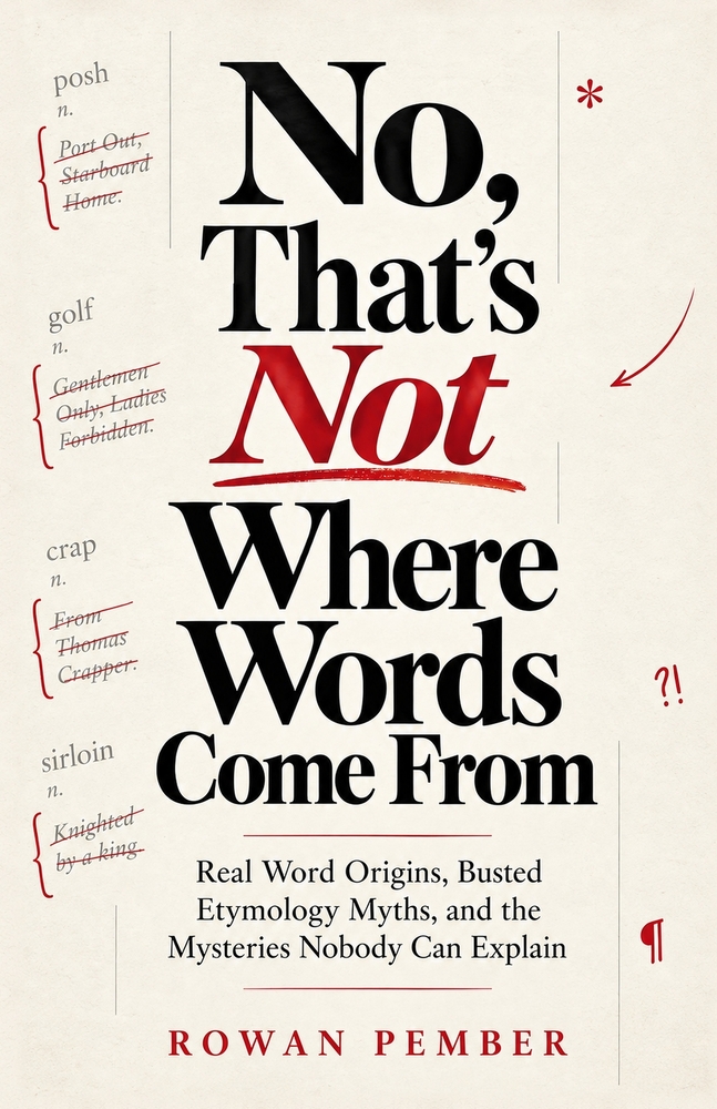 No, That's Not Where Words Come From: Real Word Origins, Busted Etymology Myths, and the Mysteries Nobody Can Explain cover