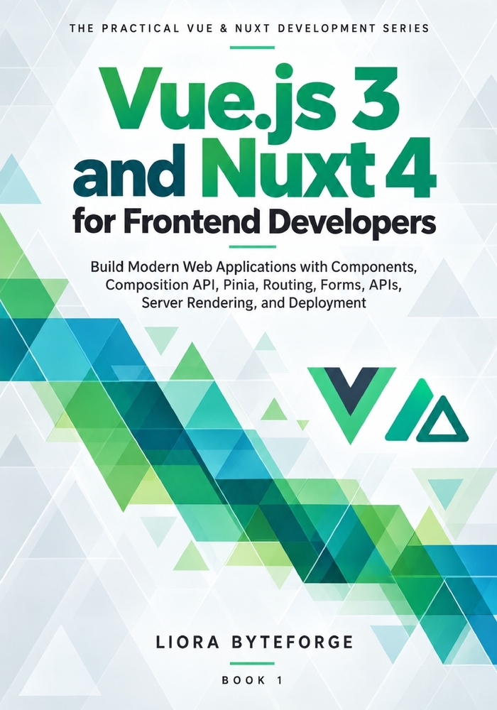 Vue.js 3 and Nuxt 4 for Frontend Developers: Build Modern Web Applications with Components, Composition API, Pinia, Routing, Forms, APIs, Server Rende cover