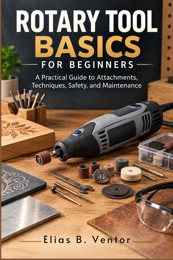 Rotary Tool Basics for Beginners: Practical Guide to Attachments, Techniques, Safety, and Maintenance cover