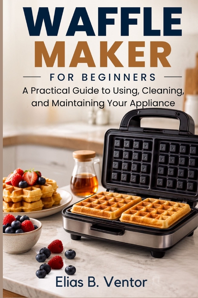 Waffle Maker for Beginners: A Practical Guide to Using, Cleaning, and Maintaining Your Appliance cover