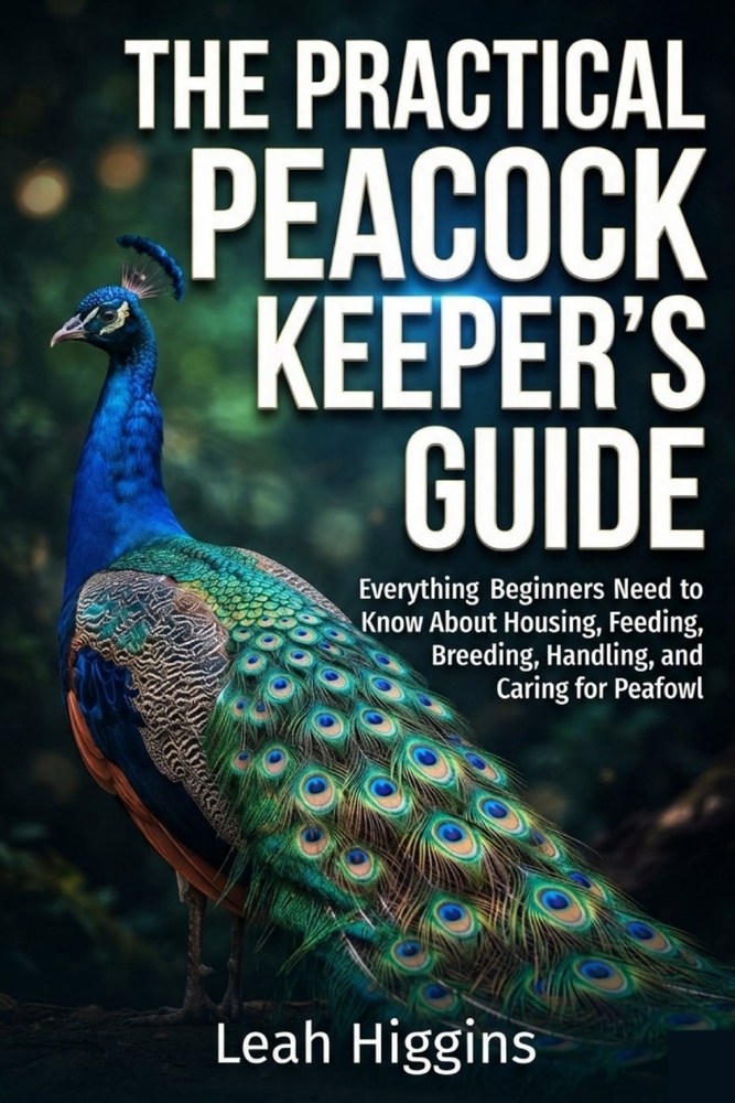The Practical Peacock Keeper's Guide: Everything Beginners Need to Know About Housing, Feeding, Breeding, Handling, and Caring for Peafowl cover