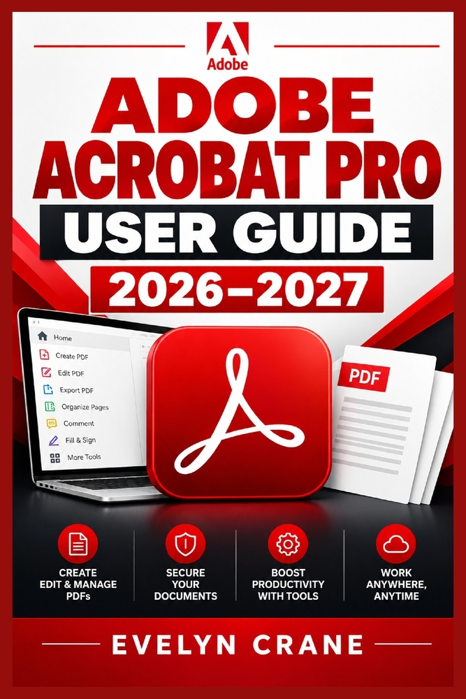 Adobe Acrobat Pro User Guide 2026-2027: Master PDF Editing, E-Signatures, Forms, Security, Accessibility, OCR, Conversion, Collaboration, and Document cover