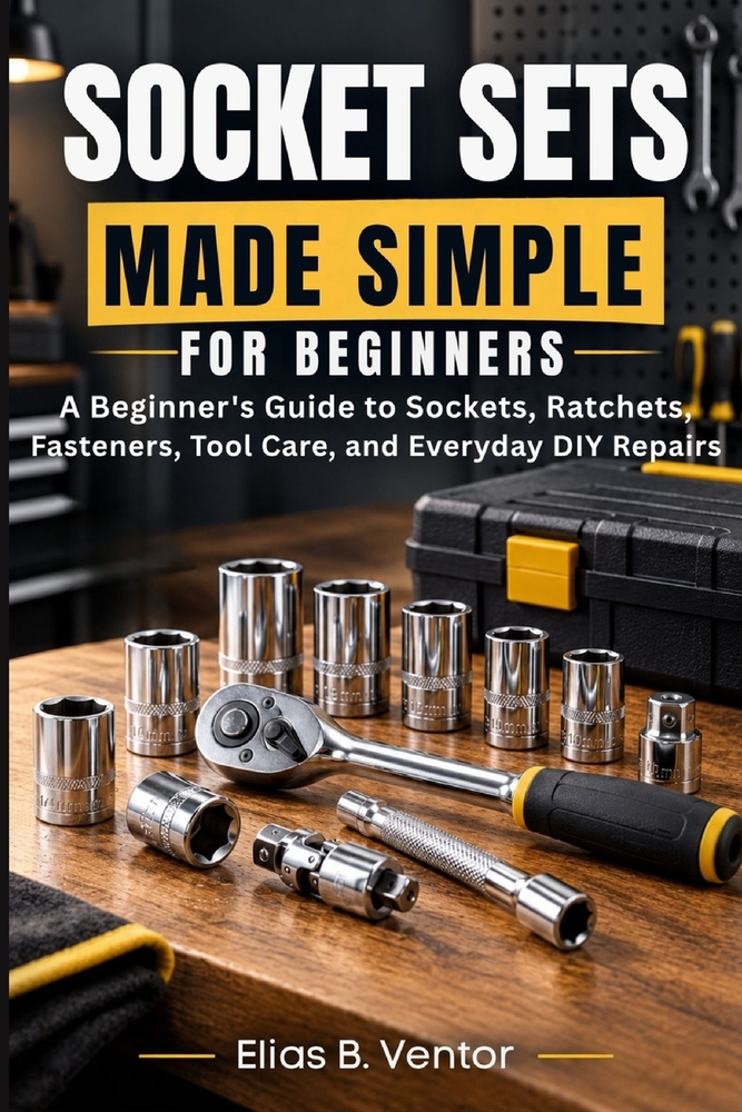 Socket Sets Made Simple for Beginners: A Beginner's Guide to Sockets, Ratchets, Fasteners, Tool Care, and Everyday DIY Repairs cover