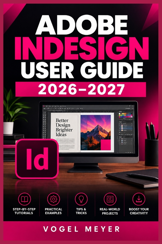 Adobe Indesign User Guide 2026-2027: Unabhängiges Praxisbuch für Layout, Typografie, mehrseitige Dokumente, Druckvorstufe und digitale Publikationen cover
