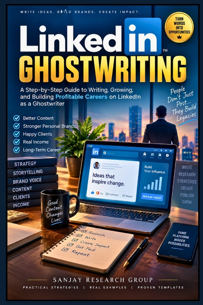 LinkedIn Ghostwriting: A Step by Step Guide to Writing, Growing and Building Profitable Careers on LinkedIn as a Ghostwriter cover